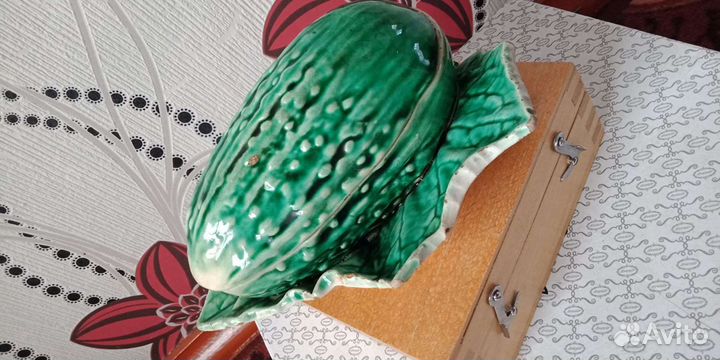 Шкатулка-Масленка фаянсовая 