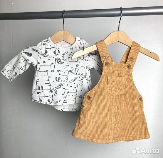 Фирменные вещи пакетом на девочку 56-62 HM next