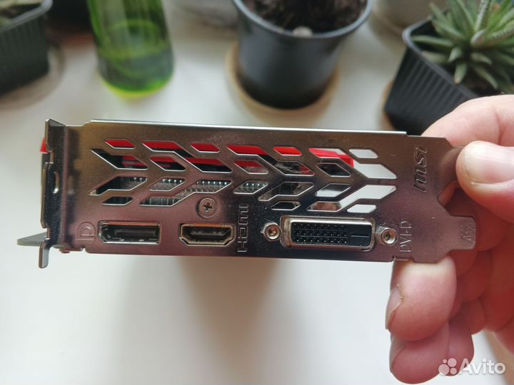Видеокарта 4gb gtx 1050ti MSI+плата с процессором