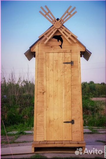 Дачный туалет деревянный TVP567
