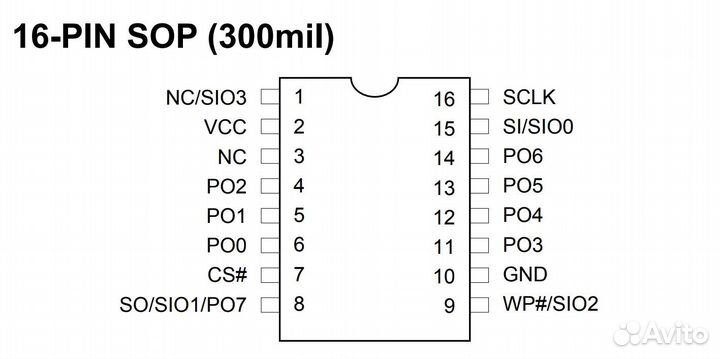 Микросхема MX25L12845EMI-10G