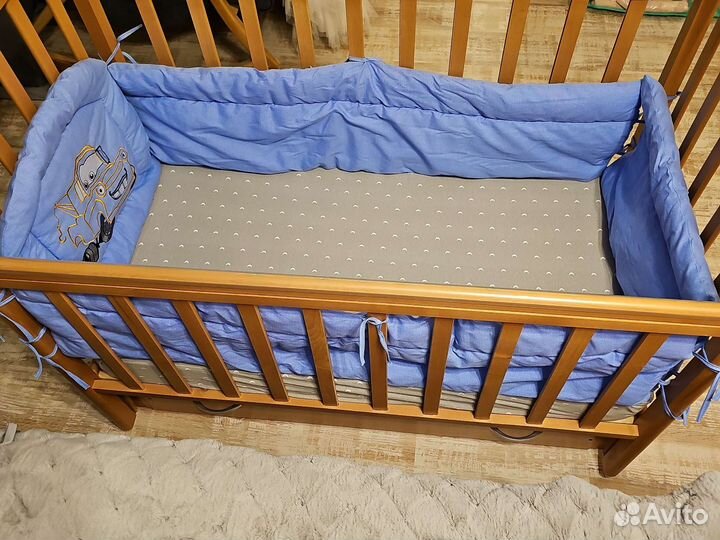 Бортики в детскую кроватку бу