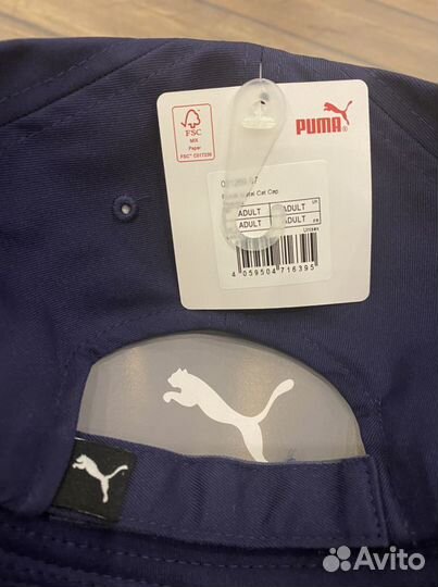 Кепка Puma, нов, синяя, оригинал, металл