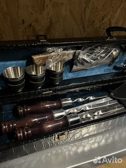 Подарочный набор для шашлыка 17 предметов