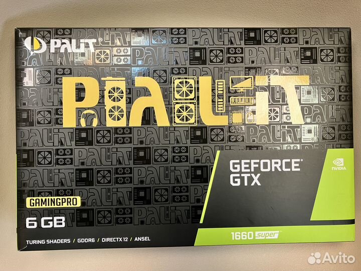 Видеокарта Palit GTX 1660 super GP 6GB на гарантии