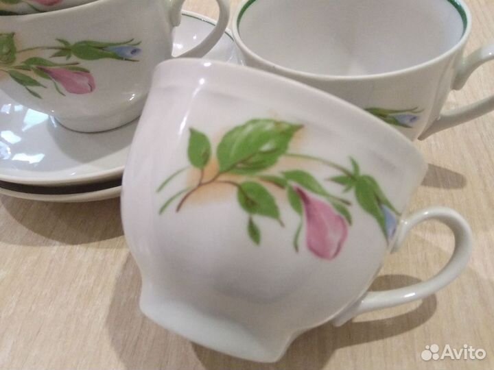 Кофейный сервиз Дулево, частично