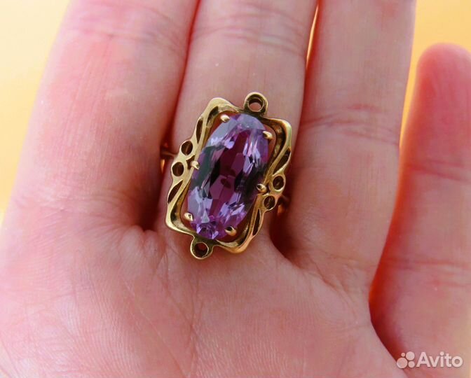 Золотое кольцо Золото 583 Звезда СССР Клейма