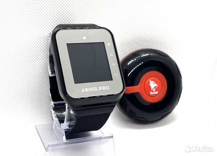 Кнопка вызова официанта персонала Классик и часы