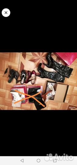 Обувь р. 36-37 сапоги туфли шлепки босоножки