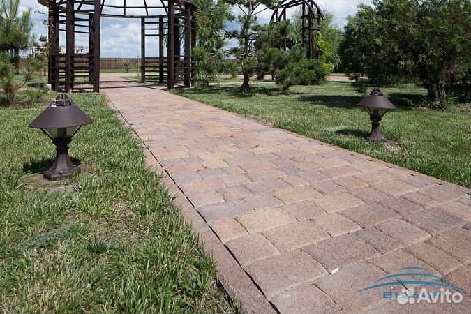 Тротуарная плитка «Гранит» 40 мм черная