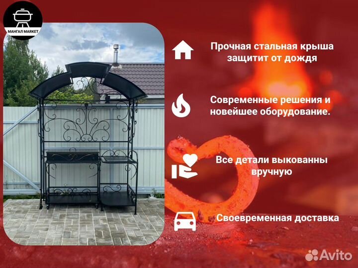 Мангалы с крышей от произвотеля