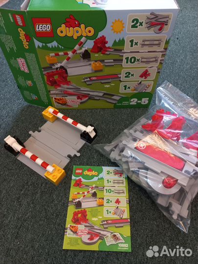 Lego duplo железная дорога/ мост/ переезд