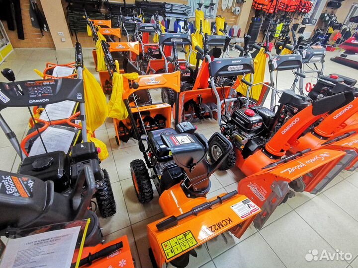 Снегоуборщики в ассортименте, большой выбор