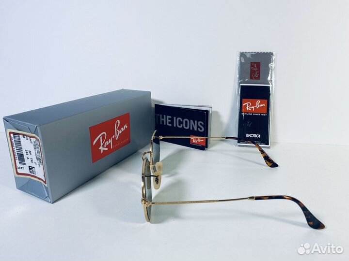 Очки Ray Ban Octagonal RB 3556N 001 золото,стекло