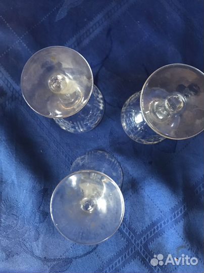 Фужеры, стопки гусь хрустальный СССР