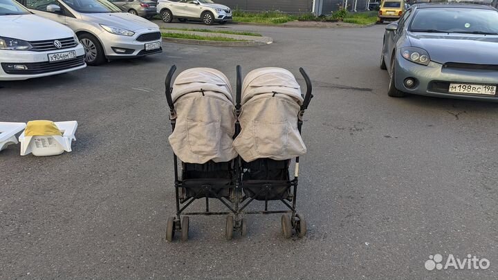 Коляска трость для двойни