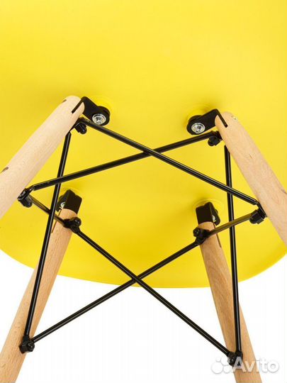 Стул в стиле eames DSW, желтый