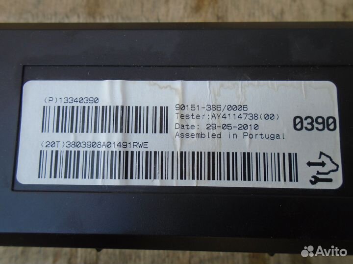 Блок управления (климат) Opel Astra J Опель Астр