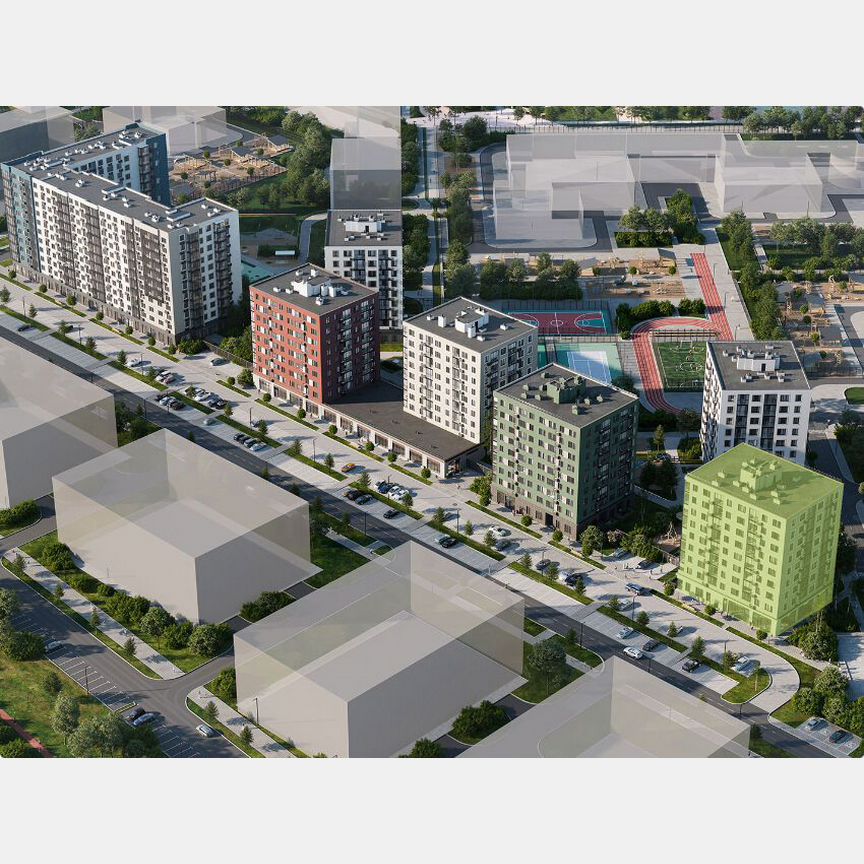 2-к. квартира, 48,1 м², 4/9 эт.