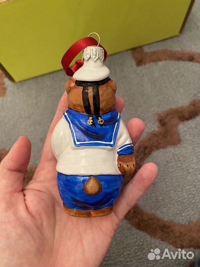 Мишка морячок Ариель елочная игрушка