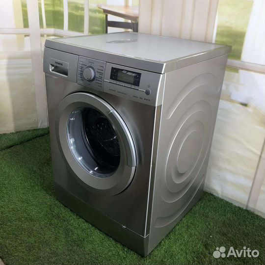 Стиральная машина б/у Siemens 8кг, металлик