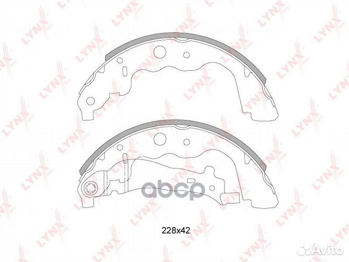 Колодки барабанные к-кт 'BS-6304 lynxauto