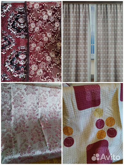 Комплекты штор, плед, покрывало, накидки на кресло