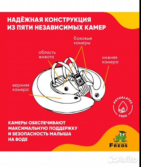 Надувной круг для обучения плаванию