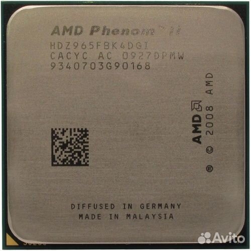 Процессор AMD Phenom II X4 965 (AM3, 3.4Ghz, 4c/4t