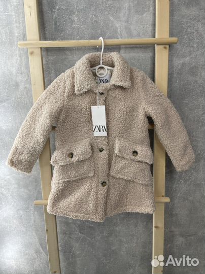 Шубки тедди zara на девочку в трех цветах