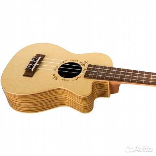 Электроукулеле концерт Flight DUC328 CEQ SP/ZEB