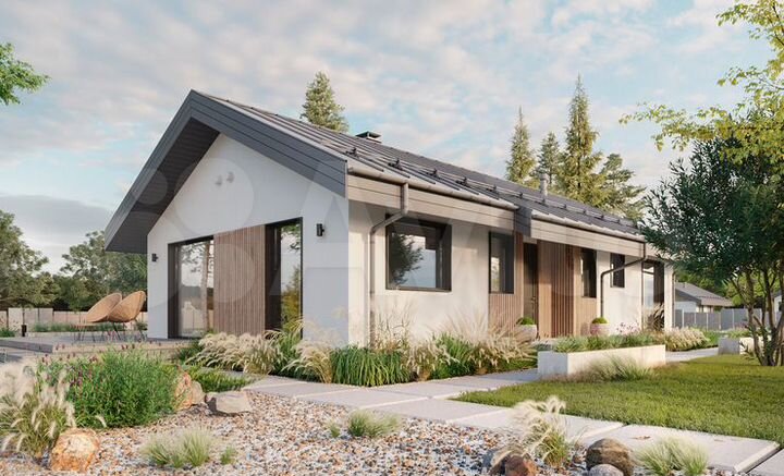 Коттедж 114 м² на участке 10 сот.