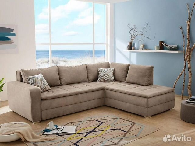 Диван угловой раскладной велюр IKEA мебель Икеа , ширина 268, глубина ...