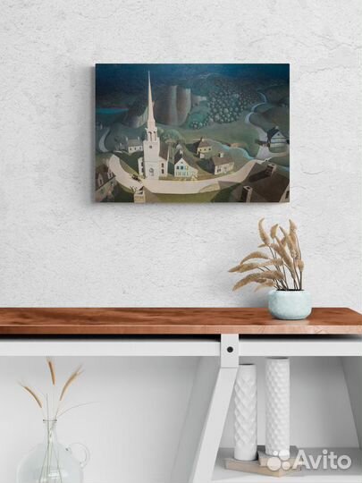 Репродукция Грант Вуд / Полуночная поездка Пола Ре