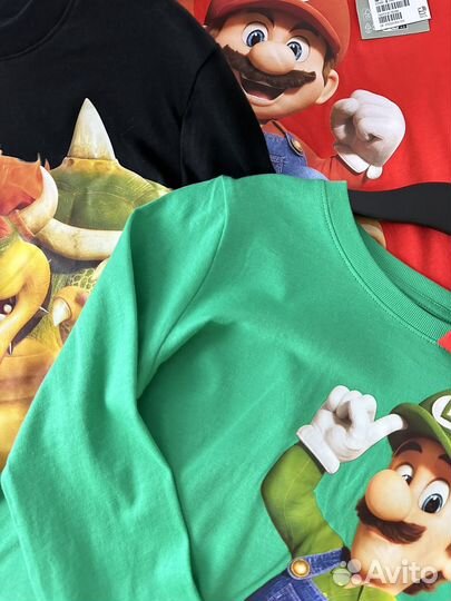 Лонгслив марио, футболка на мальчика hm 122 128