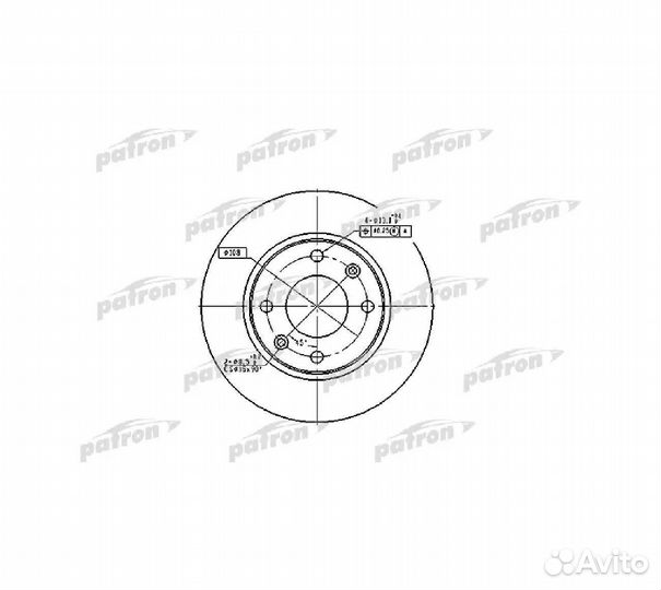 Диск торм.citroen xsara 97-05, xsara куп