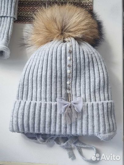 Комплект зимний детский(шапка и снуд)