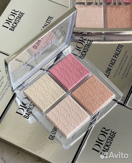 Dior backstage glow face palette 004 хайлайтер