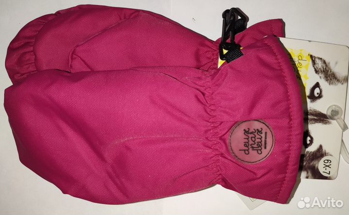 Варежки новые утепл. Deux par Deux р.6-7, 8-10