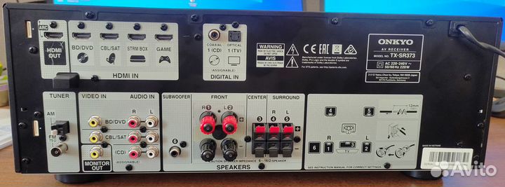 AV ресивер onkyo TX-SR373 не рабочий