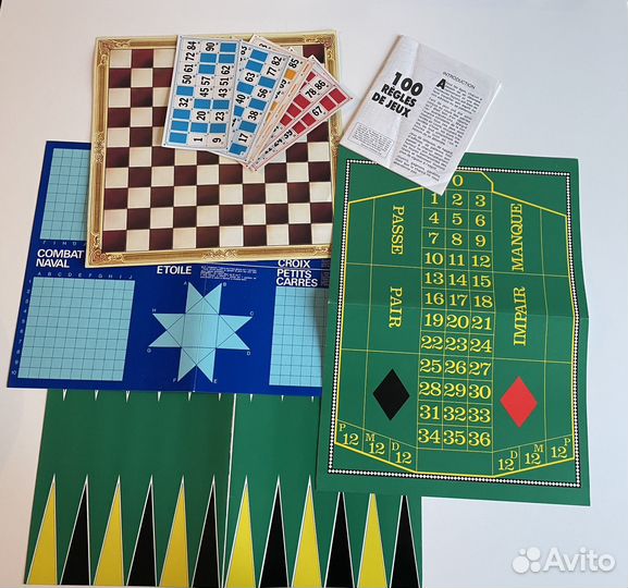 Винтажная настольная игра Mallette casino