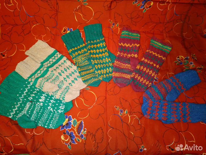 Варежки женские ручной работы