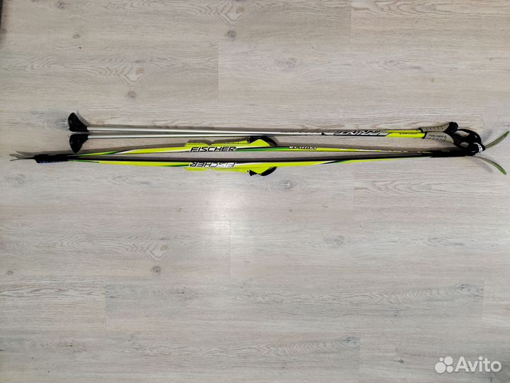 Лыжи беговые fisher 160см