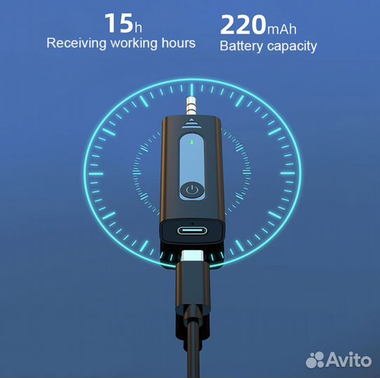 2 беспроводных петличных микрофона 3,5мм + для IOS