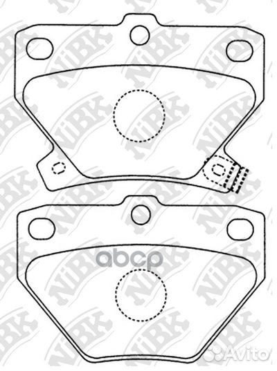 Колодки тормозные дисковые PN1454 NiBK