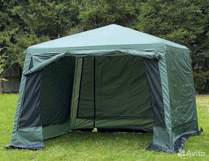 Шатёр карповый усиленный новый + юбка