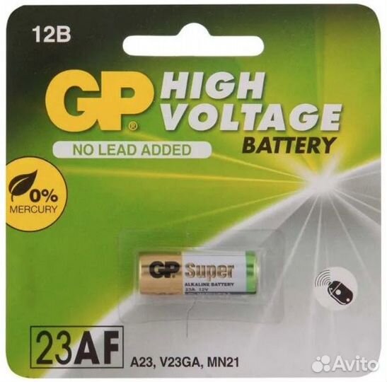Батарейки GP 23AE 12V литий, Д/АВТОСИГНАЛИЗАЦИЙ бл