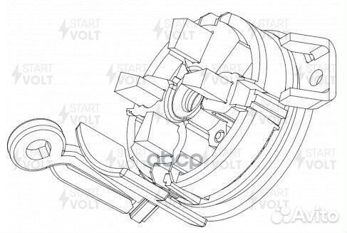 Узел щеточный стартера для а/м Ford Focus II (0