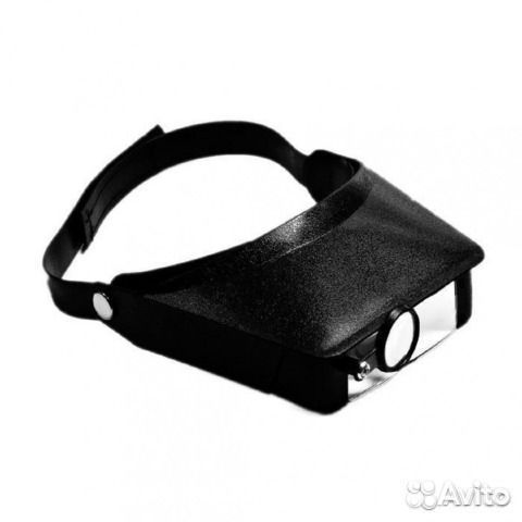 Лупа с козырьком, головной прибор