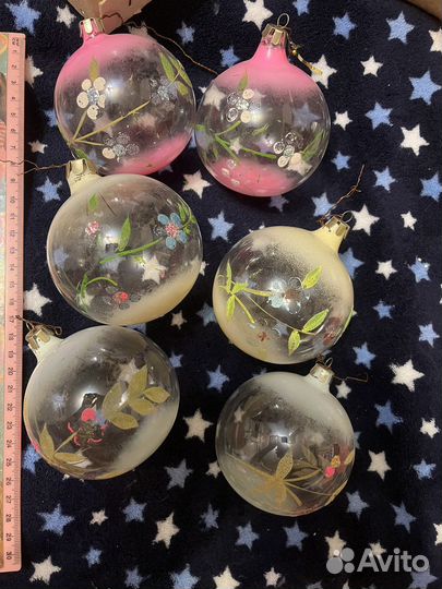 Ёлочные игрушки набор СССР